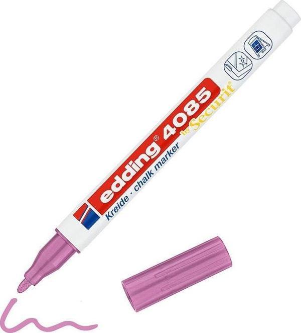 Edding 4085 Sıvı Tebeşir Kalemi METALİK PEMBE - Image 1
