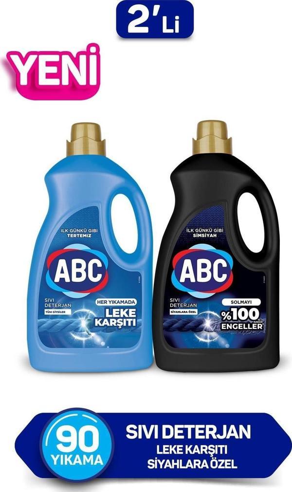 ABC Sıvı Çamaşır Deterjanı Leke Karşıtı&Siyahlar 2li - Image 1