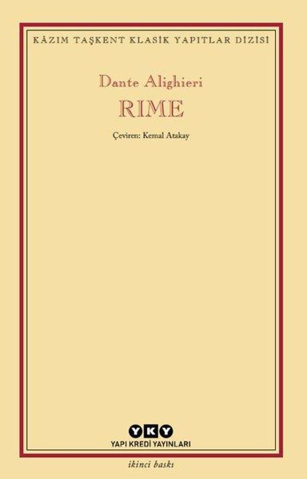Rıme - Kazım Taşkent Yapıtlar Dizisi - Yapı Kredi Yayınları - Image 1