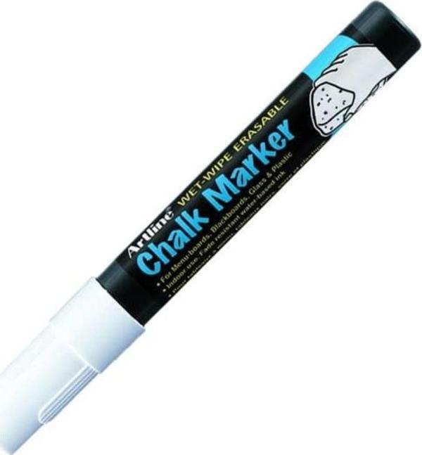 Artline Chalk Marker Tebeşir Markörü Beyaz - Image 1