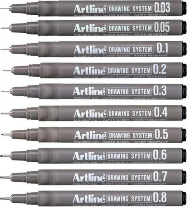 Artline Drawing System Teknik Çizim Kalemi 10'lu Set - Image 1
