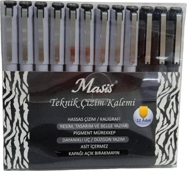 Masis Teknik Çizim Kalemi12'li Set - Image 1