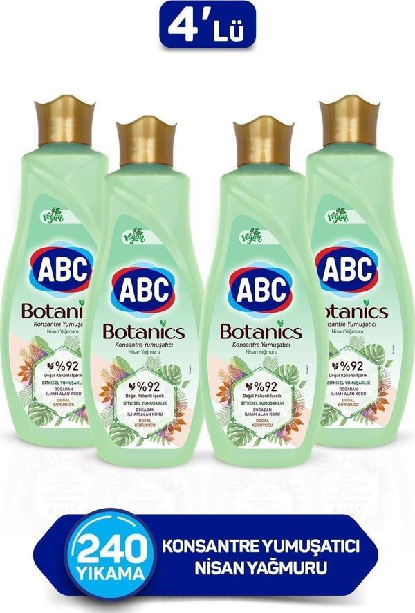 ABC BOTANICS KONSANTRE YUMUŞATICI NİSAN YAĞMURU 1440 ML X 4 - Image 1