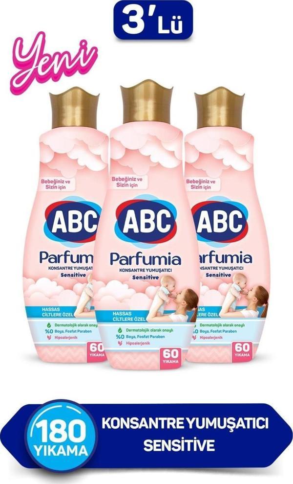 ABC KONSANTRE YUMUŞATICI PARFUMIA SENSITIVE 1440 MLx3 Adet - Image 1