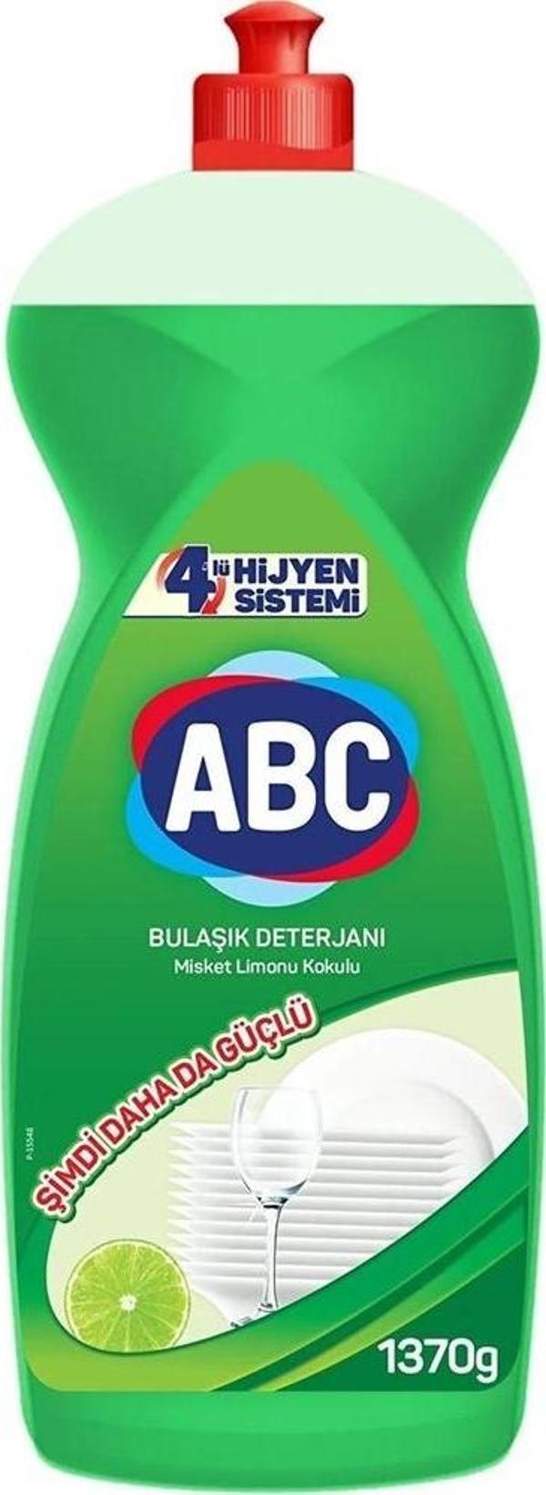 ABC Misket Limonu Kokulu Sıvı Bulaşık Deterjanı 1370 gr - Image 1