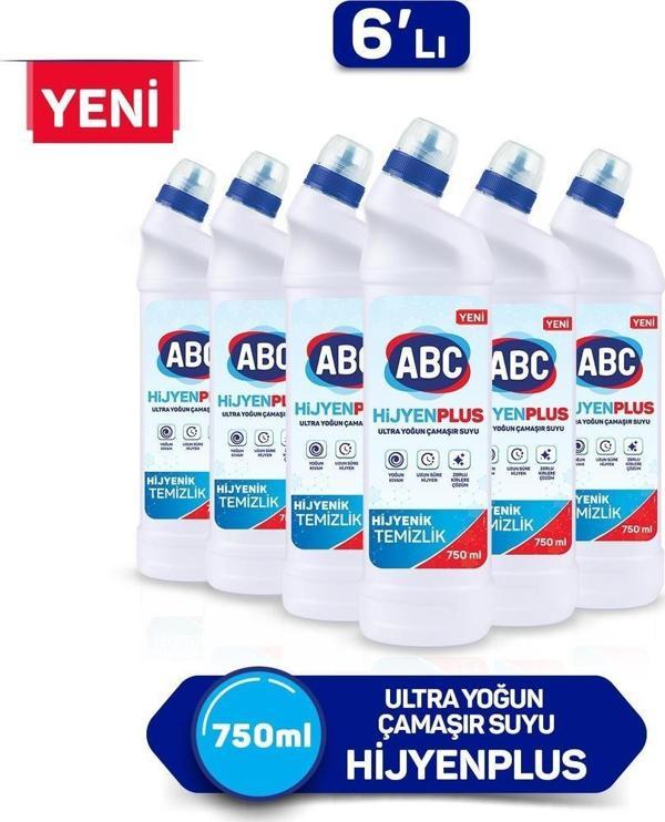 ABC ULTRA ÇAMAŞIR SUYU HİJYEN PLUS 750 GR x 6 - Image 1