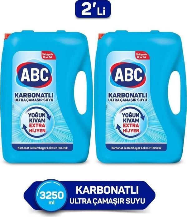 ABC ULTRA ÇAMAŞIR SUYU KARBONATLI 3250 ML 2'Lİ - Image 1