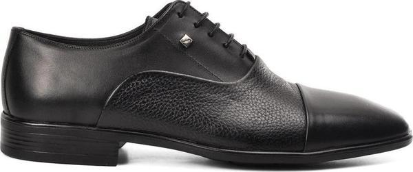 Fosco 2805 Siyah Hakiki Deri Erkek Klasik Ayakkabı - Image 1