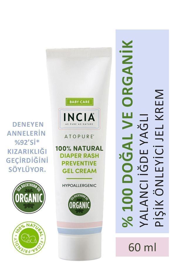 INCIA %100 Doğal Pişik Önleyici Jel Krem Organik Yalancı İğde Bakım Kremi Bitkisel 60 ml - Image 1