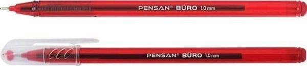 Pensan Büro Tükenmez Kalem 1 mm Kırmızı 10 Adet - Image 1