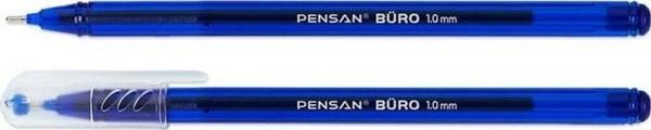 Pensan Büro Tükenmez Kalem 1 mm Mavi 10 Adet - Image 1