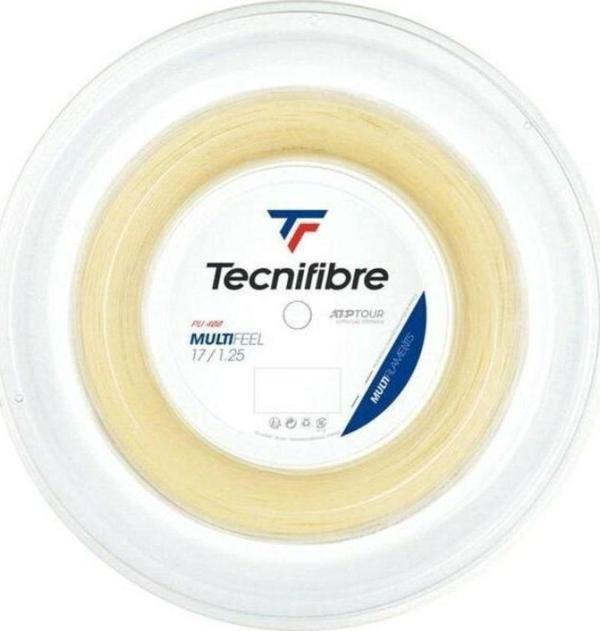Tecnifibre Multifeel Natural 17/1.25 200m Rulo Kordaj 02RMU125XN - Image 1