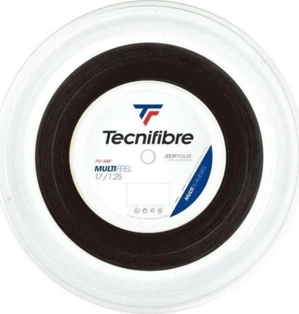 Tecnifibre Multifeel Siyah 17/1.25 200m Rulo Kordaj 02RMU125XB - Image 1