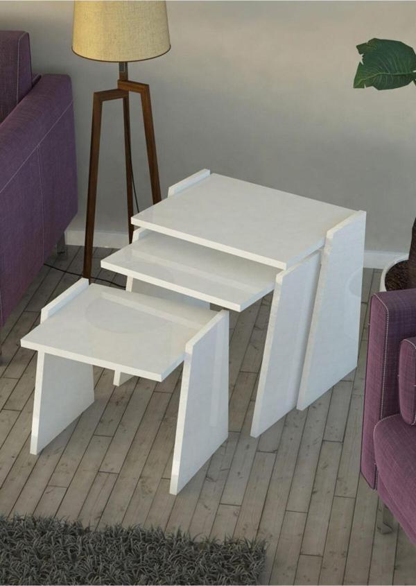 Modilayn 3'lü Zigon Sehpa Dikdörtgen - Image 1