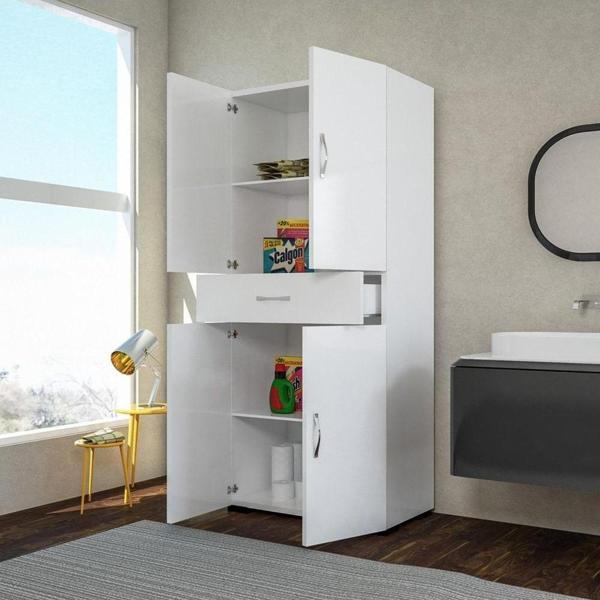 Modilayn 4 Kapak Tek Çekmeceli Çok Amaçlı Dolap - Image 1