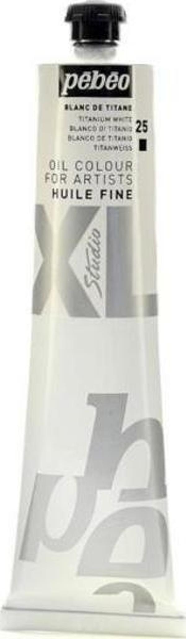 Pebeo Huile Fine XL Yağlı Boya 200 ml. 25 Titanium White - Image 1