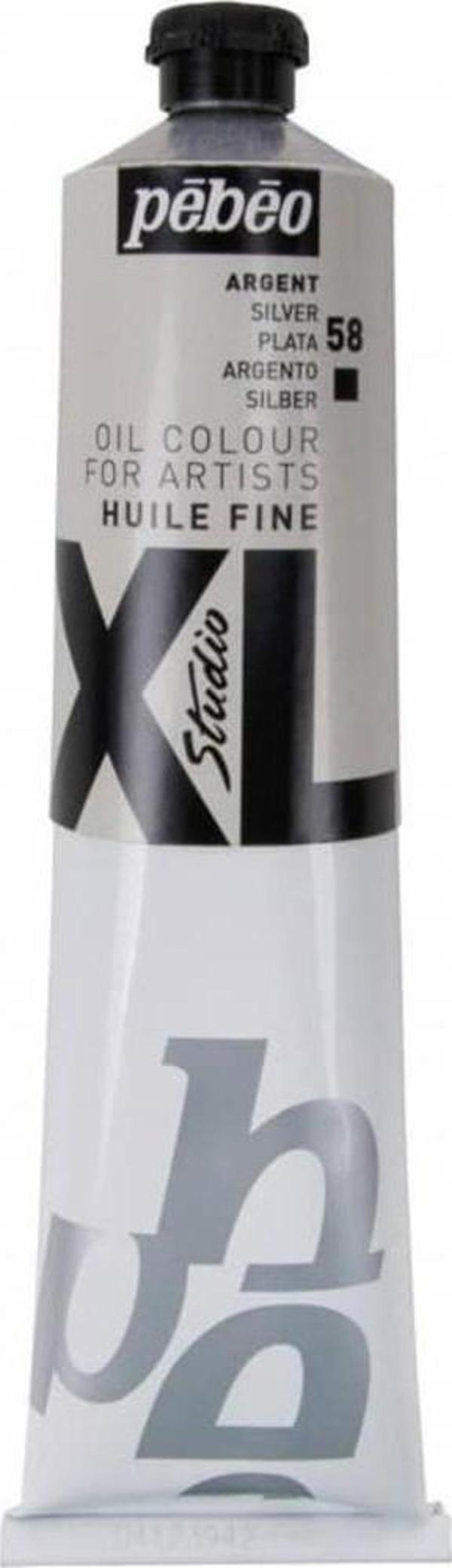 Pebeo Huile Fine XL Yağlı Boya 200 ml. 58 Silver - Image 1
