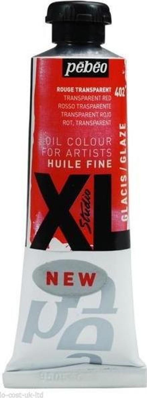 Pebeo Huile Fine XL Yağlı Boya 37 ml. GLAZE (Şeffaf) 402 Red - Image 1