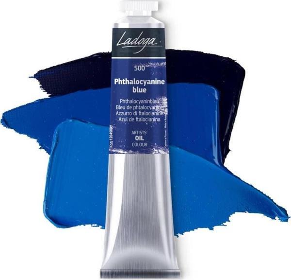 St. Petersburg Ladoga Yağlı Boya 46 ml Phthalocyanine Blue 500 - Image 1