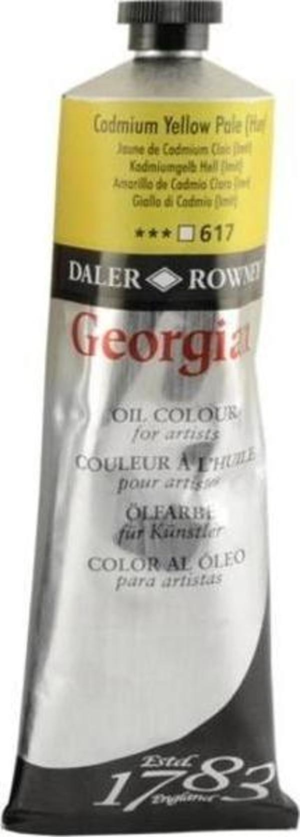 Daler Rowney Georgian Yağlı Boya 225 ml 617 Cadmium Yellow Pale Hue - Image 1