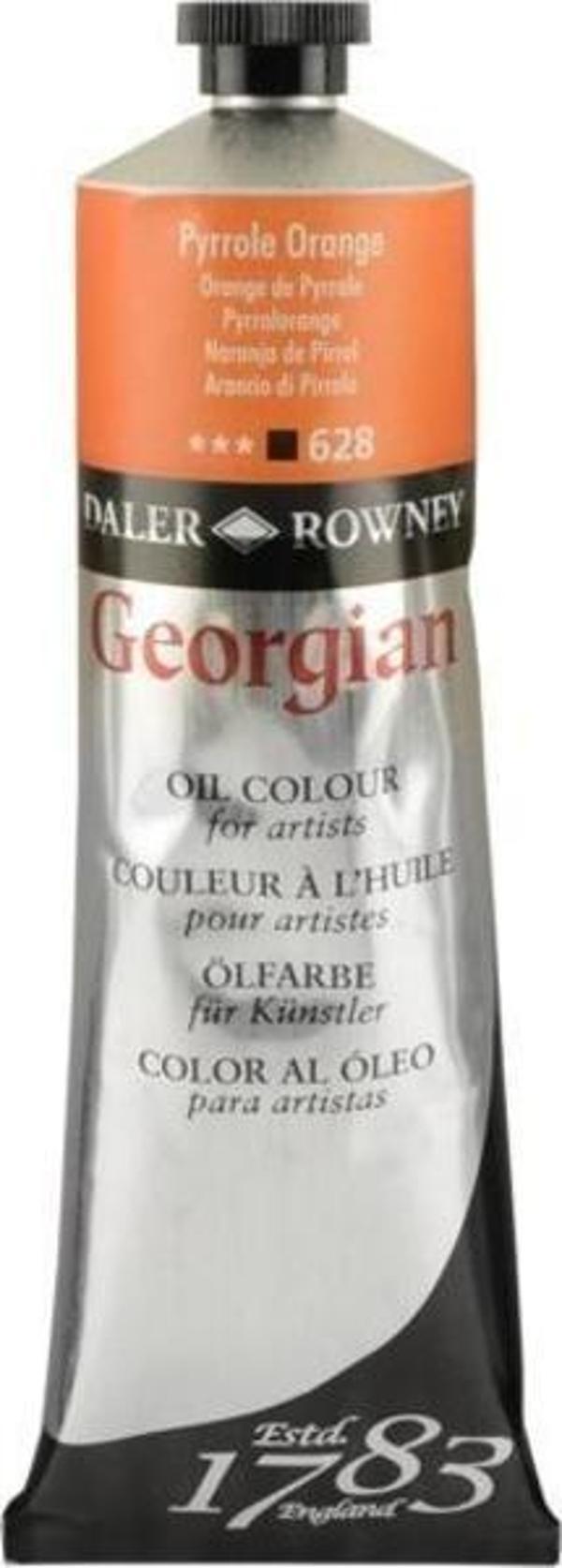 Daler Rowney Georgian Yağlı Boya 225 ml 628 Chrome Orange Deep Hue - Image 1