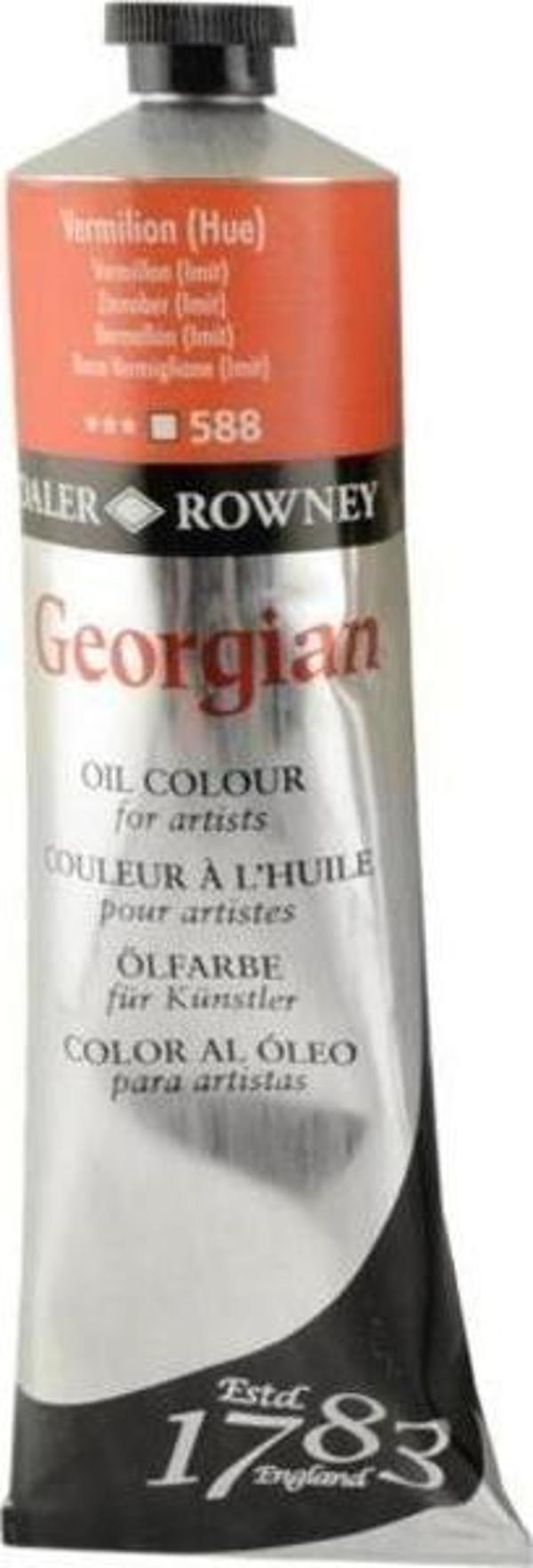 Daler Rowney Georgian Yağlı Boya 225 ml 588 Vermilion Hue - Image 1