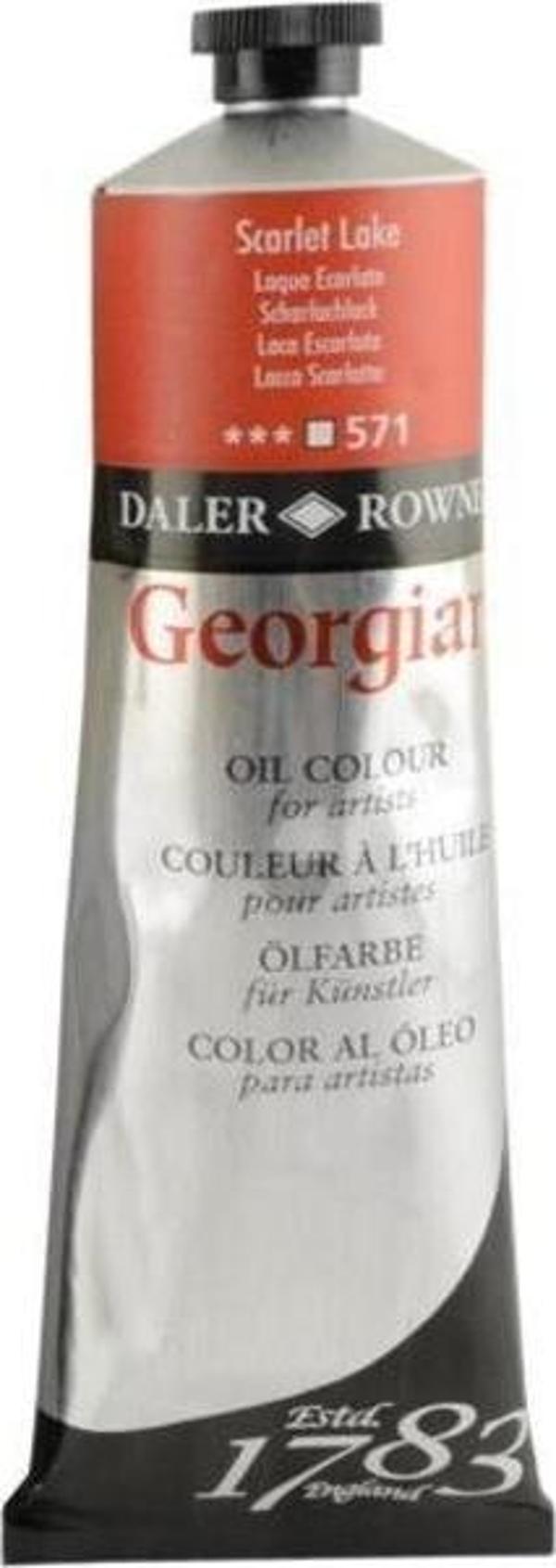 Daler Rowney Georgian Yağlı Boya 225 ml 571 Scarlet Lake - Image 1