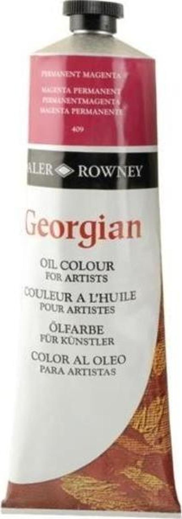 Daler Rowney Georgian Yağlı Boya 225 ml 409 Permanent Magenta - Image 1