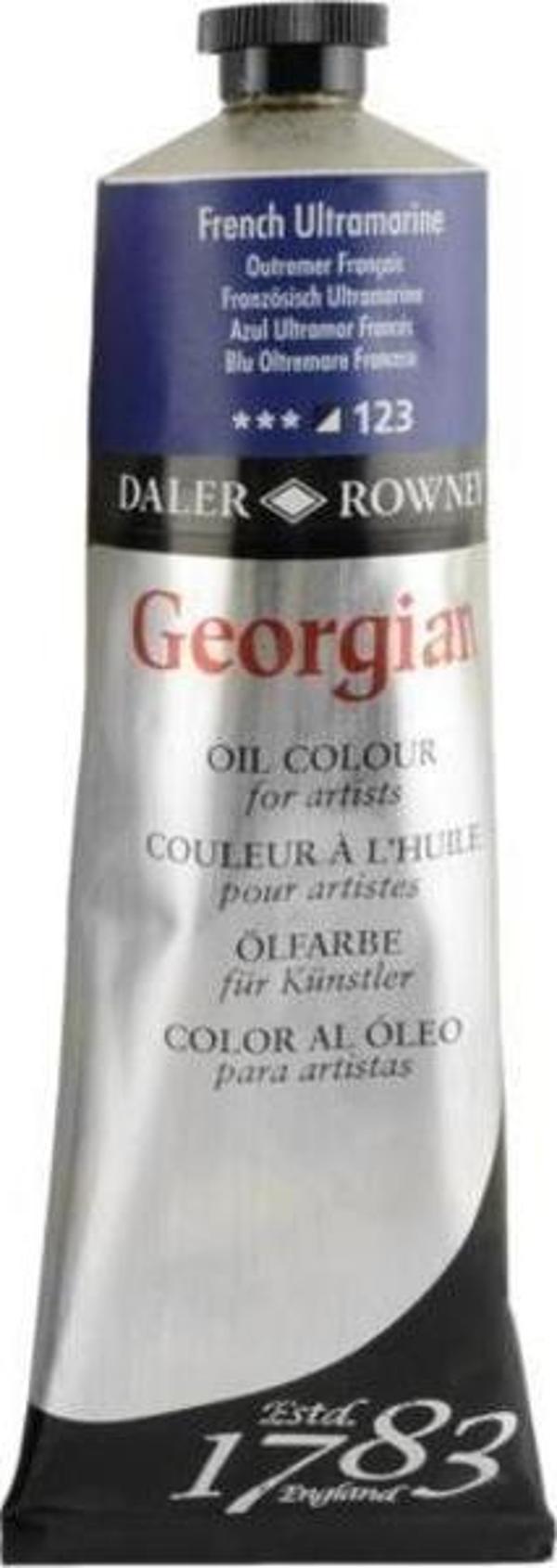 Daler Rowney Georgian Yağlı Boya 225 ml 123 French Ultramarine - Image 1