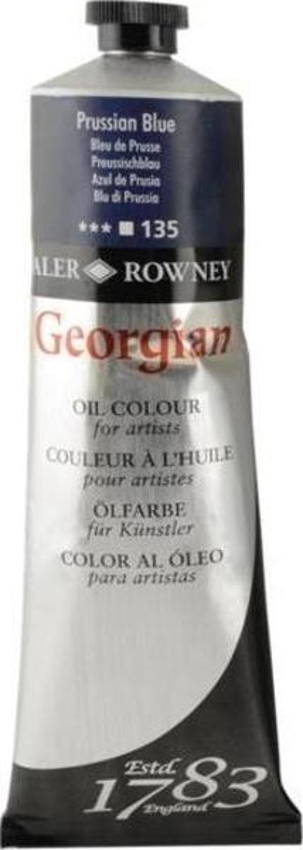 Daler Rowney Georgian Yağlı Boya 225 ml 135 Prussian Blue - Image 1