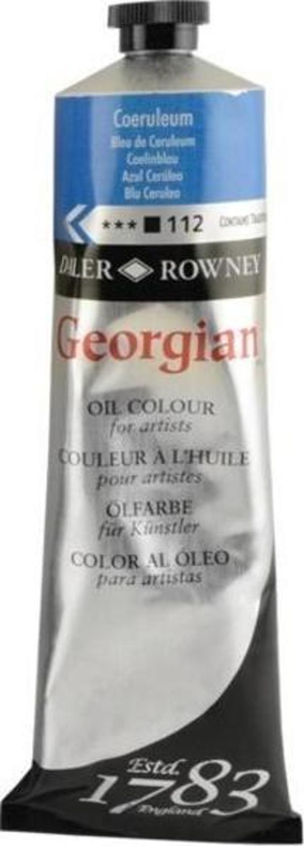 Daler Rowney Georgian Yağlı Boya 225 ml 112 Coeruleum Blue Hue - Image 1