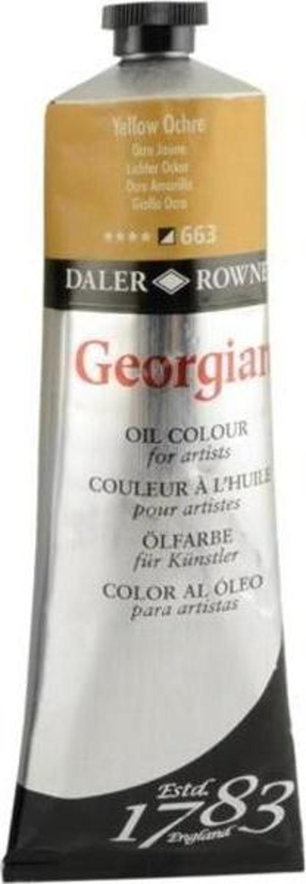 Daler Rowney Georgian Yağlı Boya 225 ml 663 Yellow Ochre - Image 1