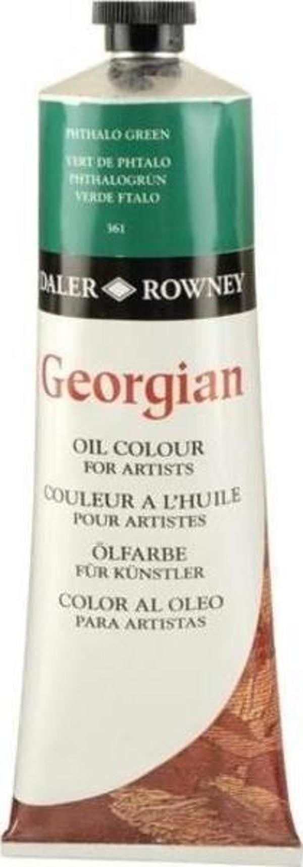 Daler Rowney Georgian Yağlı Boya 225 ml 361 Phthalo Green - Image 1