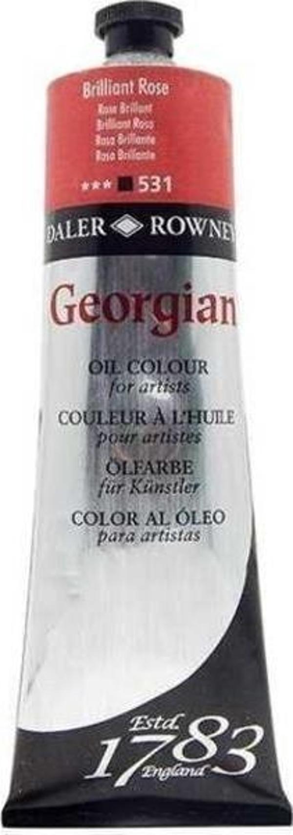 Daler Rowney Georgian Yağlı Boya 225 ml 531 Brilliant Rose - Image 1