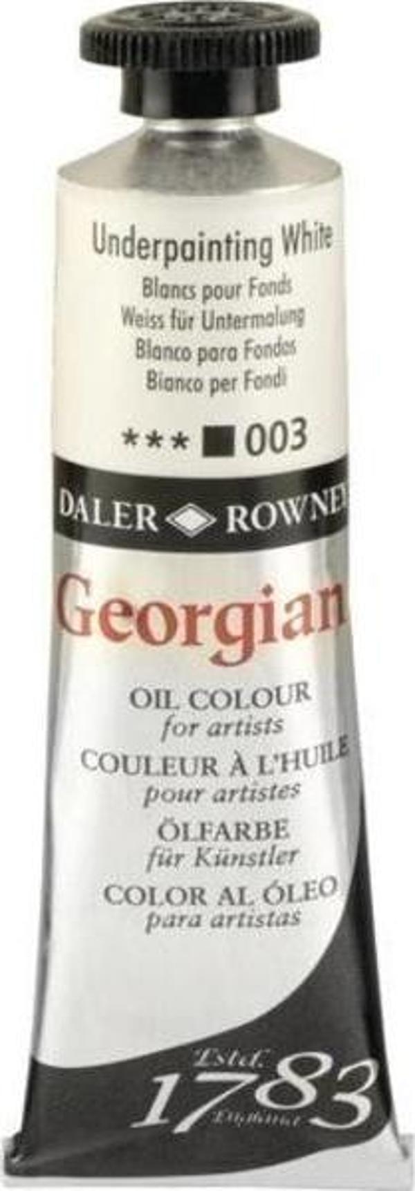 Daler Rowney Georgian Yağlı Boya 38 ml 003 Underpainting White - Image 1