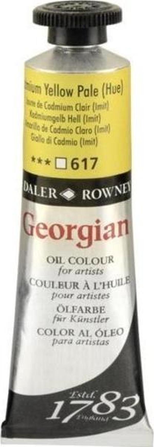 Daler Rowney Georgian Yağlı Boya 38 ml 617 Cadmium Yellow Pale Hue - Image 1