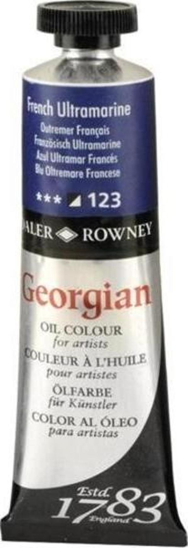 Daler Rowney Georgian Yağlı Boya 38 ml 123 French Ultramarine - Image 1
