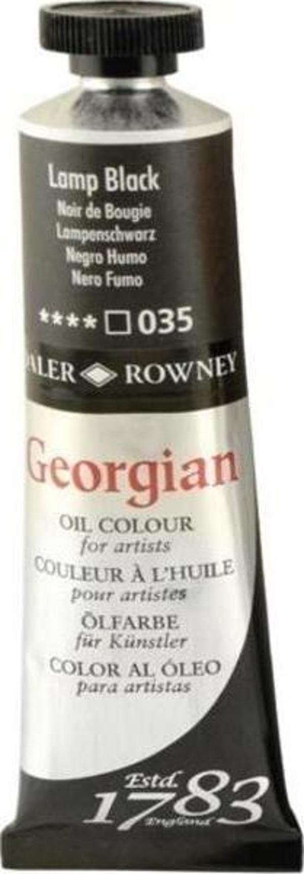 Daler Rowney Georgian Yağlı Boya 38 ml 035 Lamp Black - Image 1