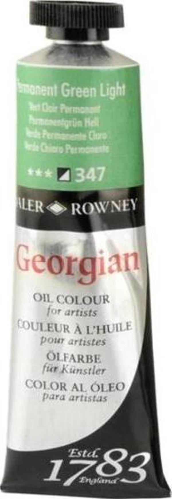 Daler Rowney Georgian Yağlı Boya 38 ml 347 Permanent Light Green - Image 1