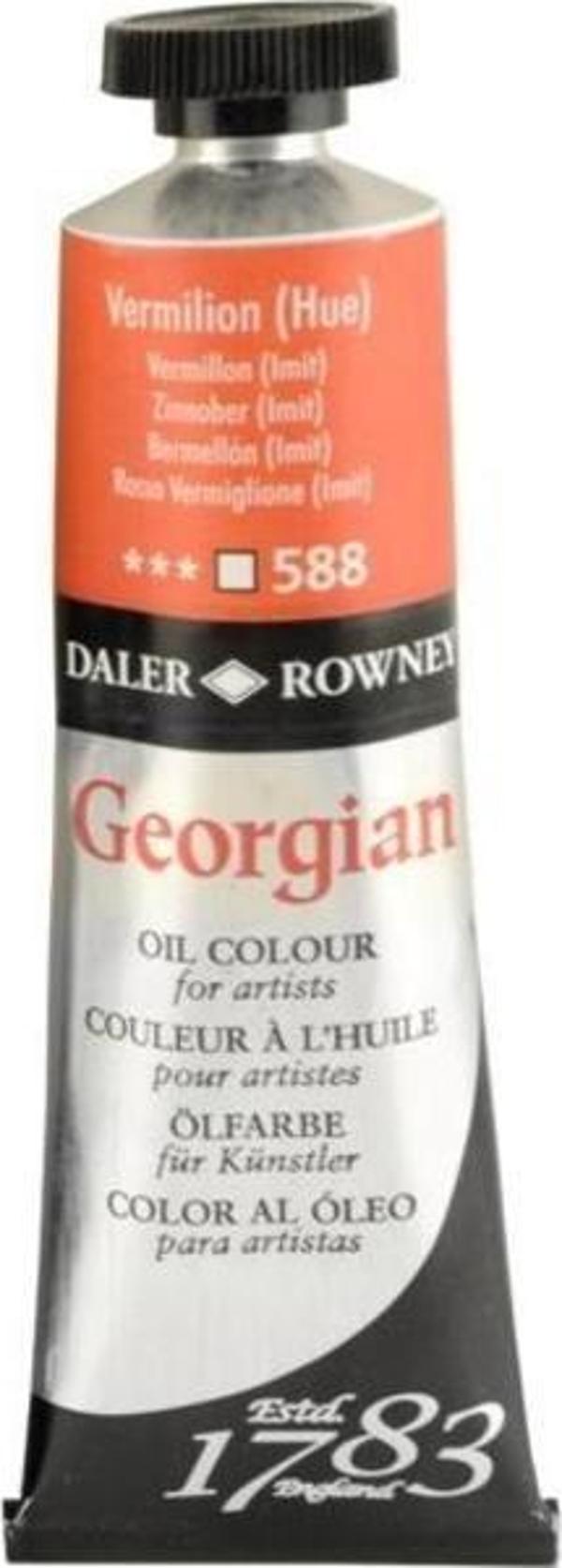 Daler Rowney Georgian Yağlı Boya 38 ml 588 Vermilion Hue - Image 1