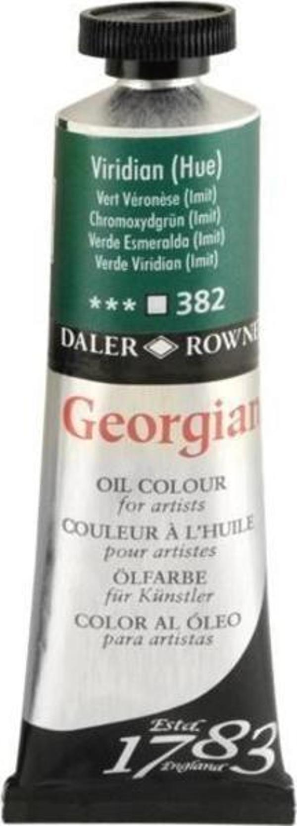 Daler Rowney Georgian Yağlı Boya 38 ml 382 Viridian Green Hue - Image 1