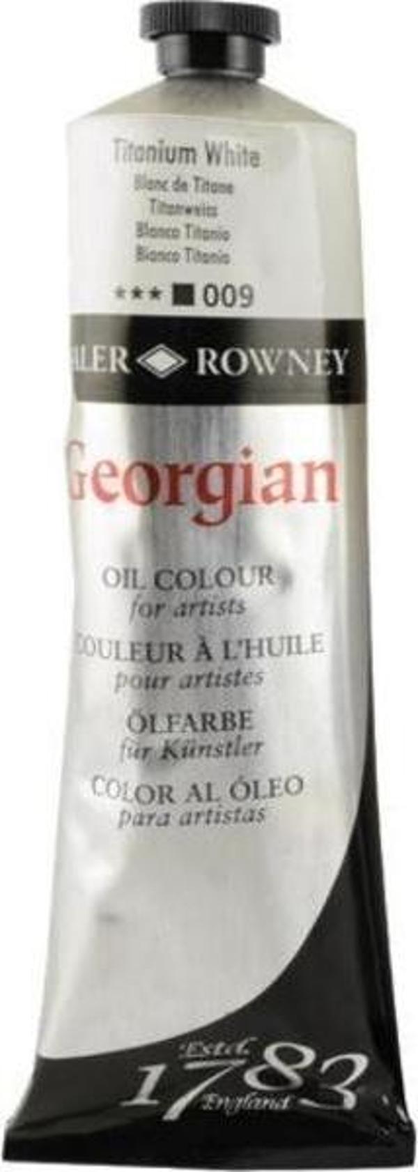 Daler Rowney Georgian Yağlı Boya 225 ml 009 Titanium White - Image 1