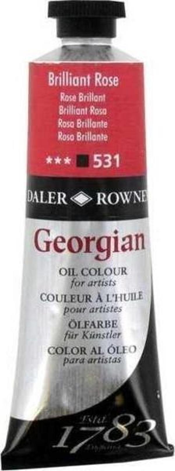 Daler Rowney Georgian Yağlı Boya 38 ml 531 Brilliant Rose - Image 1