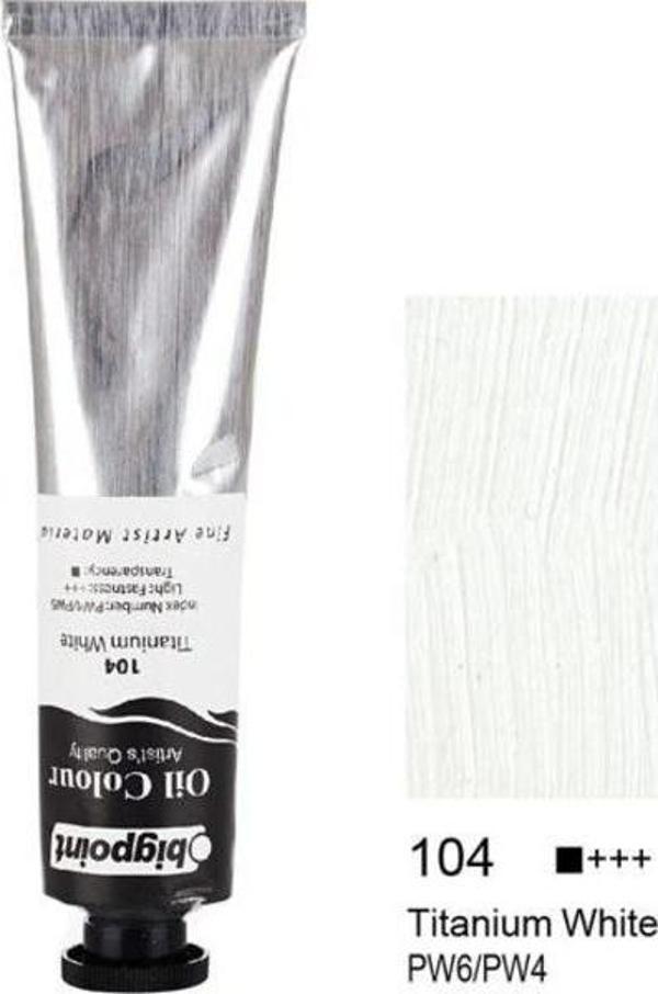 Bigpoint Yağlı Boya 45 ml. 104 Titanium White - Image 1