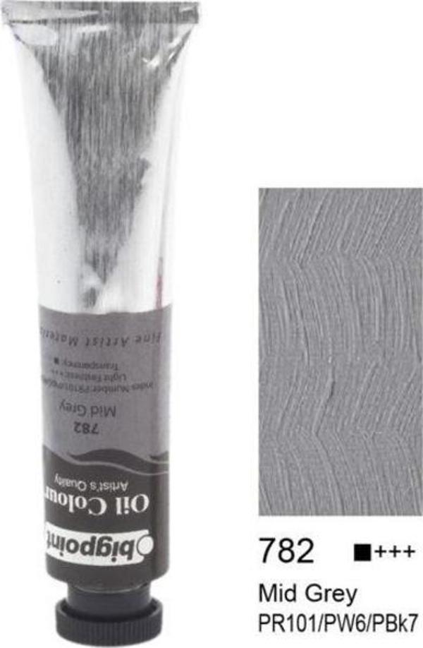 Bigpoint Yağlı Boya 45 ml. 782 Mid Grey - Image 1