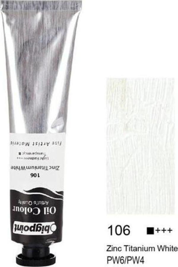 Bigpoint Yağlı Boya 45 ml. 106 Zinc Titanium White - Image 1