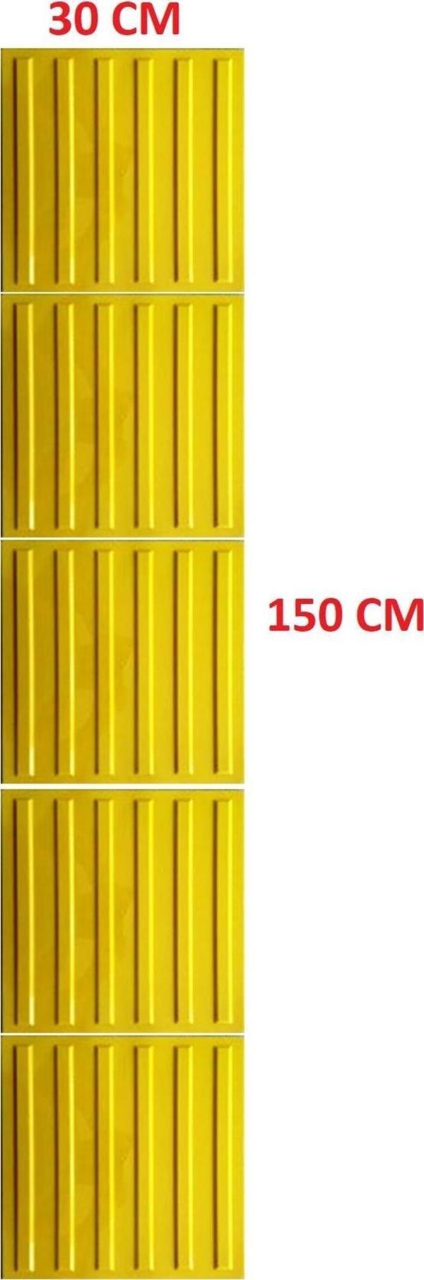 5 Adet Hissedilebilir Yürüme Yüzeyi (Uyarıcı Tip) Zemin İşaretleme 300*300 mm - Image 1