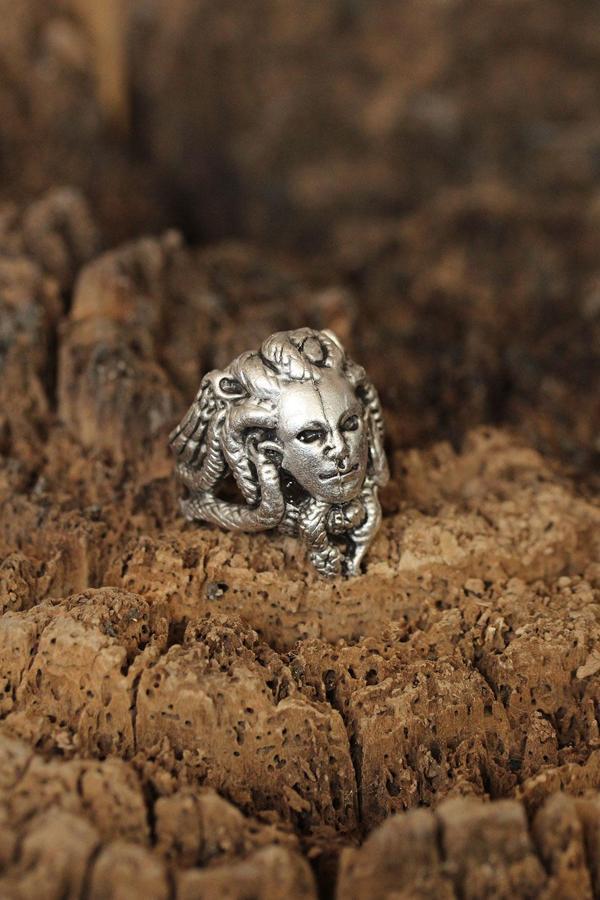Medusa Model Ayarlanabilir Erkek Yüzük - TJ-EY408 - Image 1