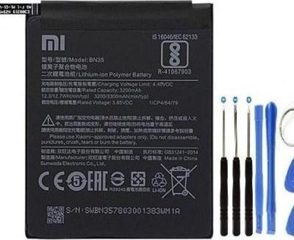 Xiaomi Redmi 5 Pil Batarya + Tamir Seti Bn35 3300 Mah - Image 1