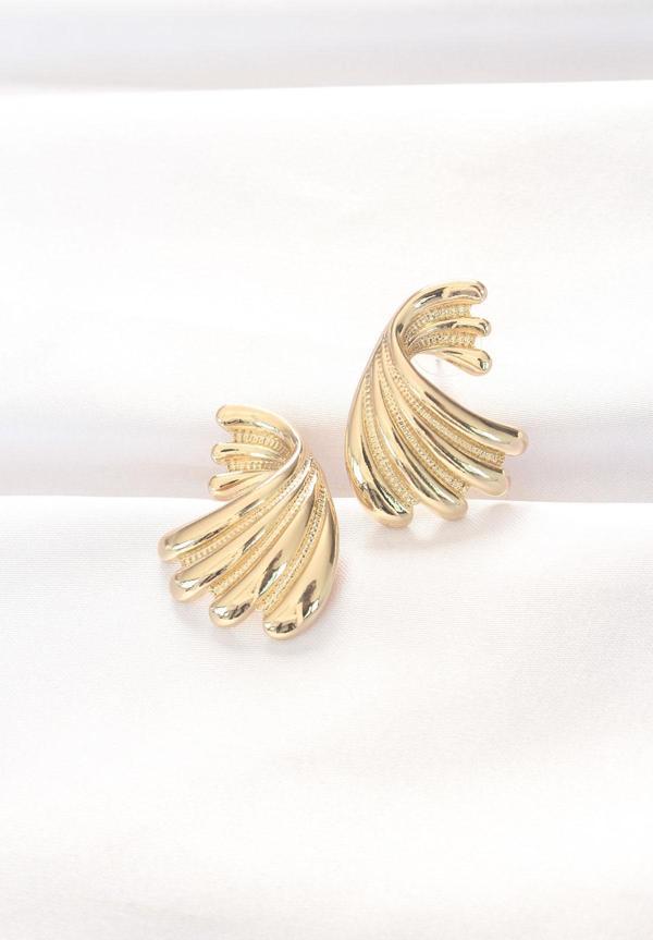 Pirinç Gold Renk Küpe - TJ-BKP8883 - Image 1